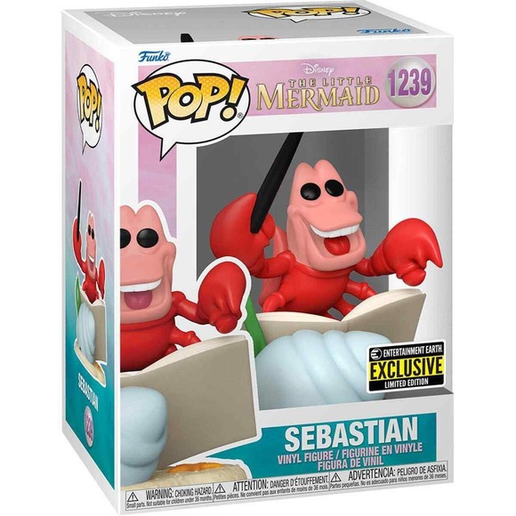 Little Mermaid Sebastian Pop Vinyl Figure EE Exclusive 1239 - Picture 2 of 4